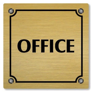 Office, 118x118mm, zlatá, Kansas